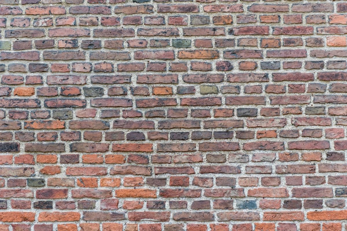 Mur de brique ancienne protégé par un hydrofuge incolore